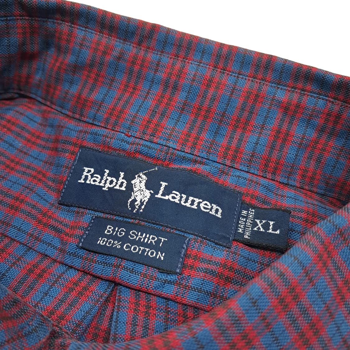 CL967 XL 폴로 90s 빅셔츠 클래식 체크 셔츠 남방 상품이미지3