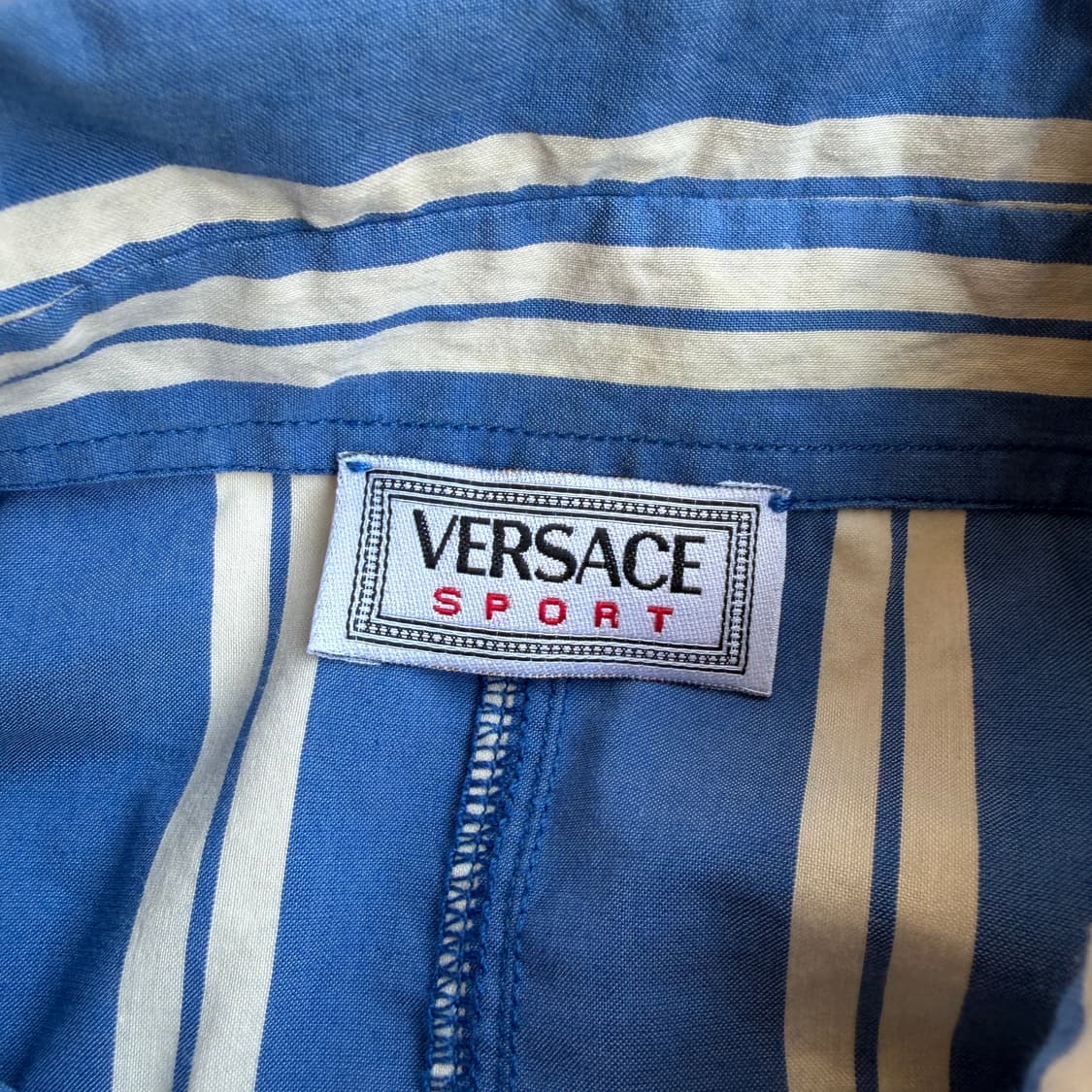 베르사체 스포츠 은장 스트라이프 셔츠 상품이미지6