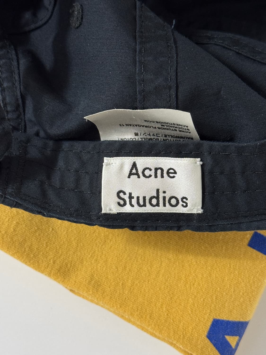 아크네 스튜디오 자수 블랙 볼캡 59cm 상품이미지6