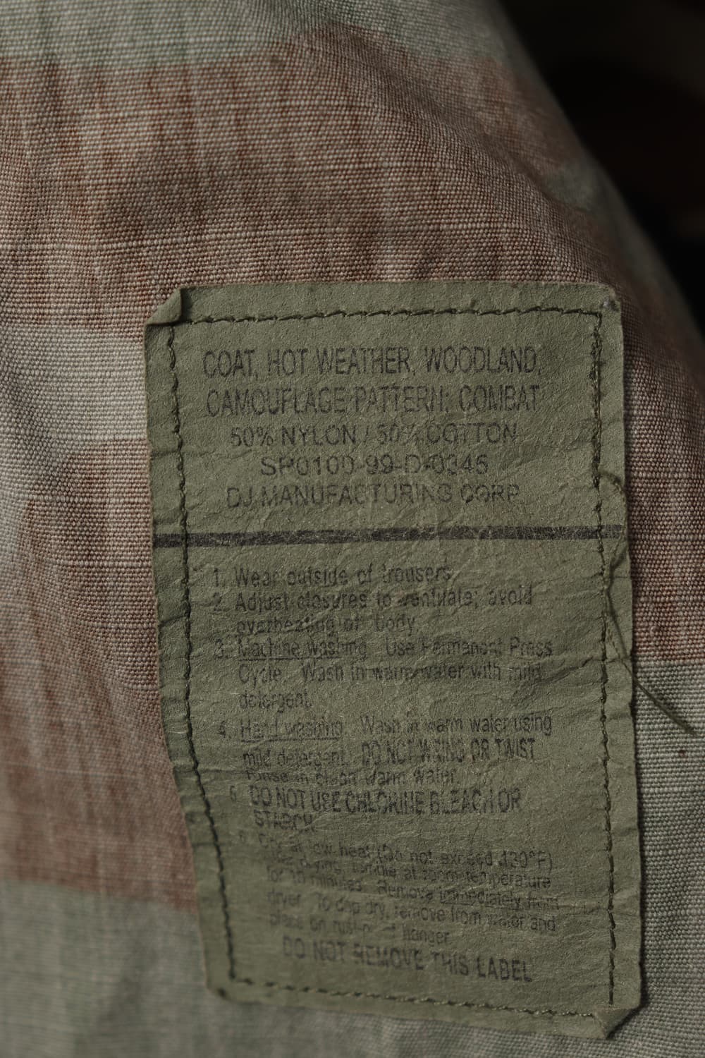 USA ARMY 99s BDU 우드랜드 카모 셔츠 자켓  상품이미지7