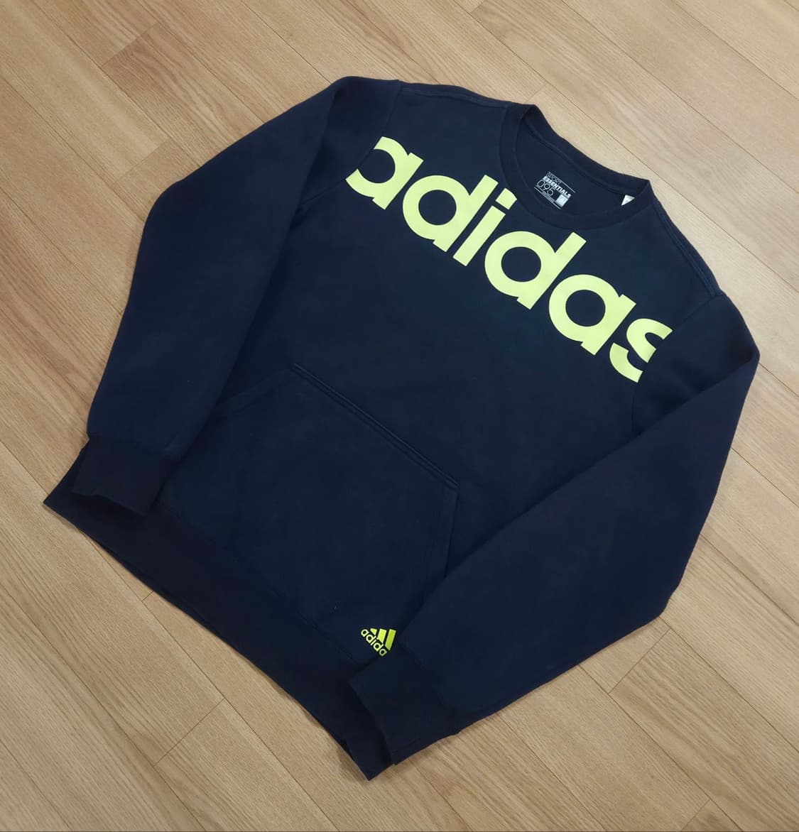 아디다스 네이비 기모 맨투맨 티셔츠 95 상품이미지1