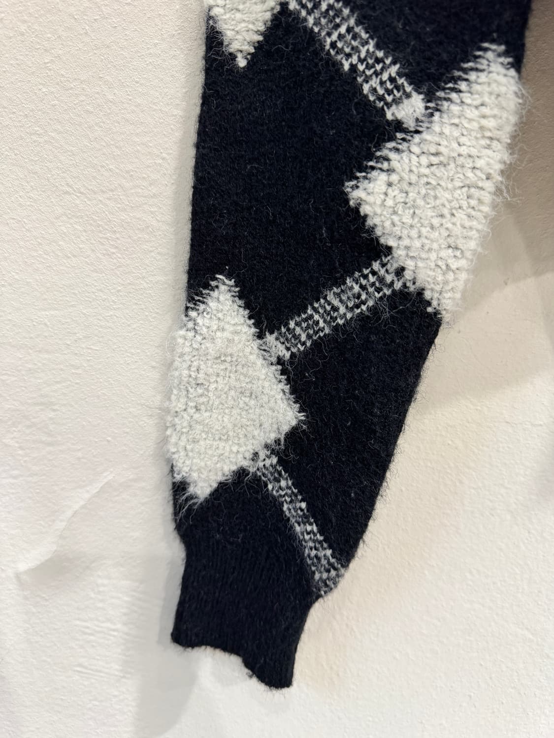 japan vintage 패턴 크롭니트 상품이미지5