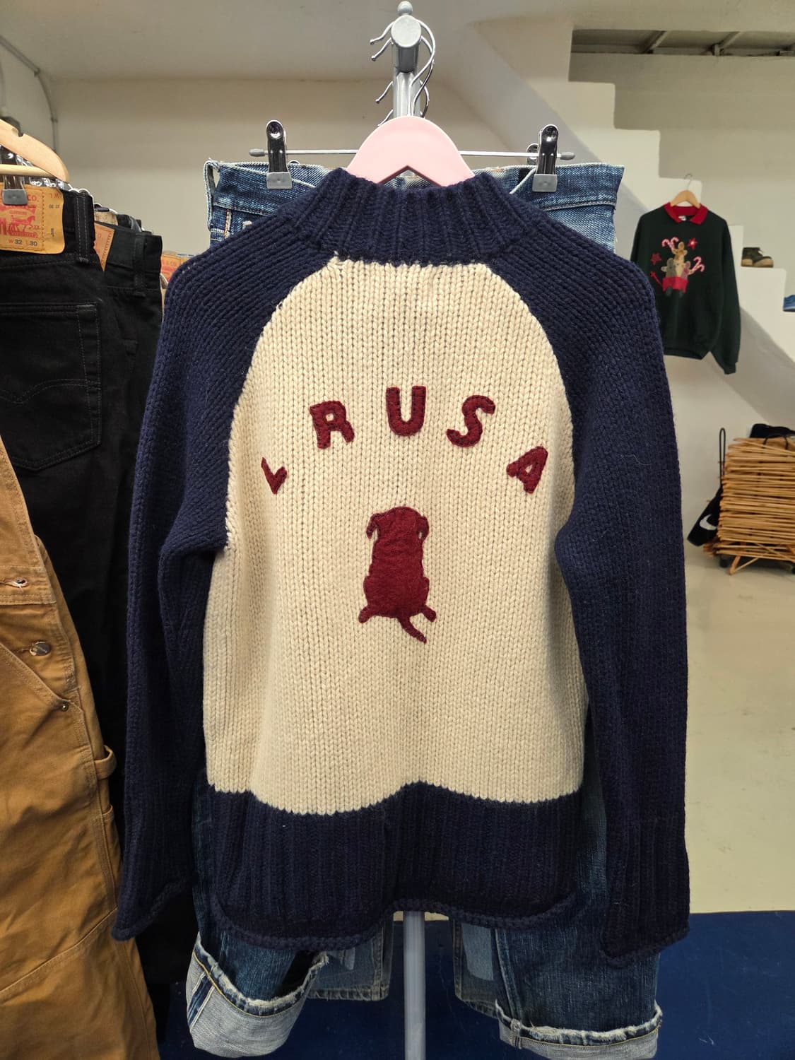 LRUSA 리트리버 코위찬 스웨터 자켓 상품이미지1