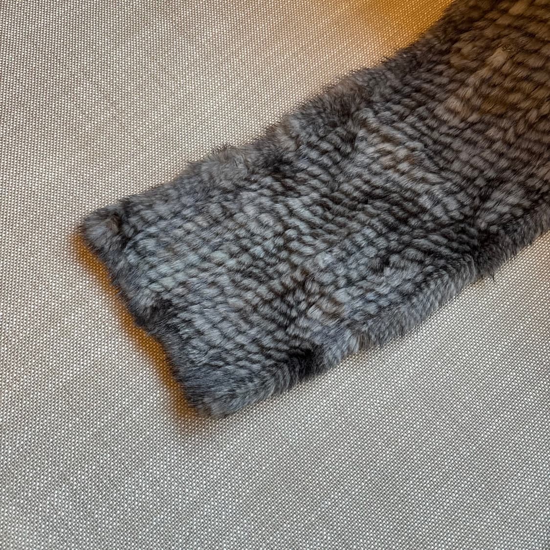 천연밍크 니팅 목도리 딥그레이 상품이미지9