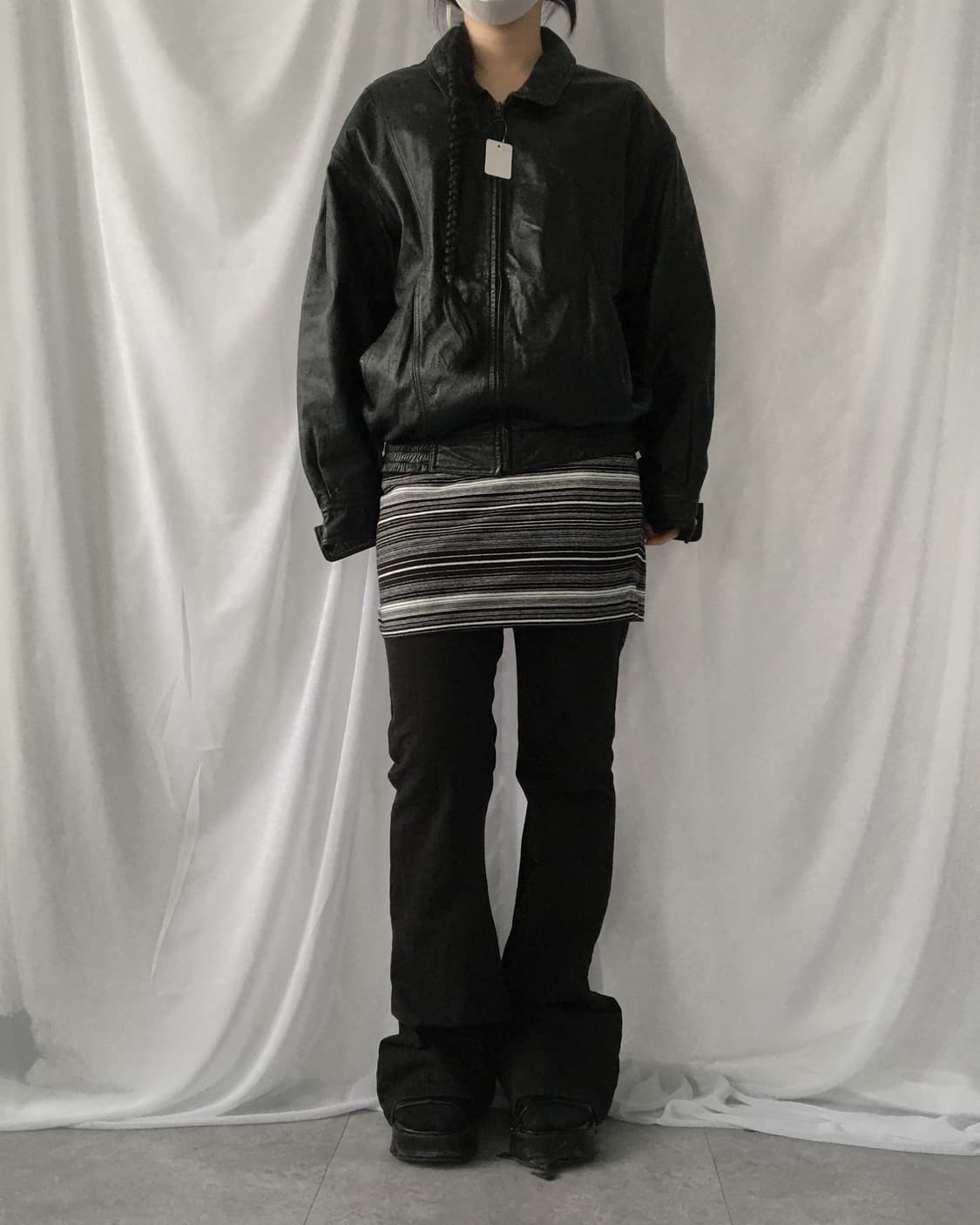 Leather bomber jacket 상품이미지6