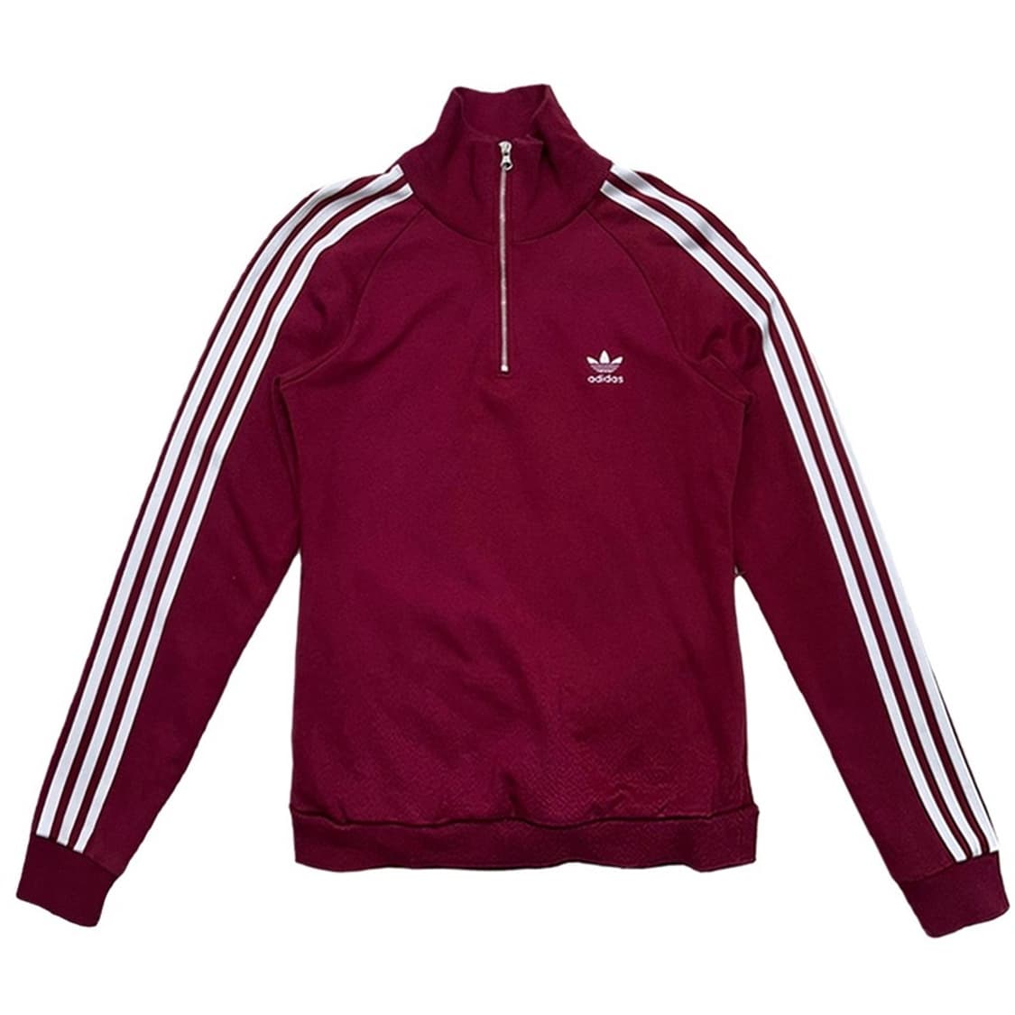 아디다스 오리지날 하프집업 스웻셔츠 버건디 UK 10 상품이미지1