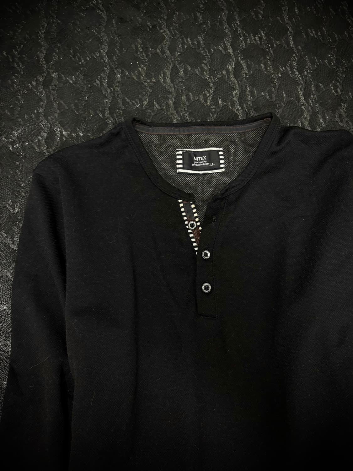 “Vintage” Minimal Mood Button Detail Bla 상품이미지5