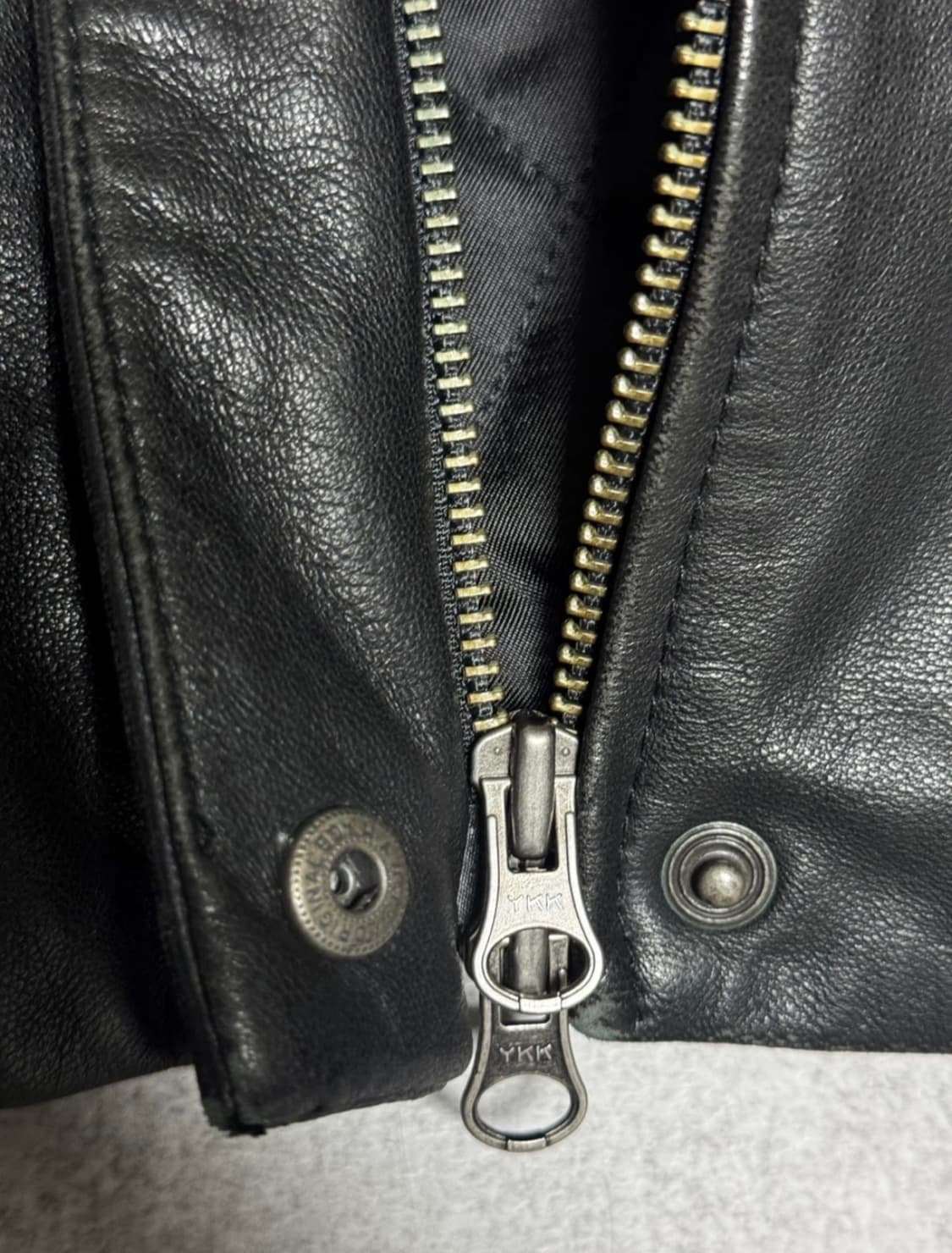 00'S OLD GAP 올드갭 레더 코트 블랙 상품이미지4