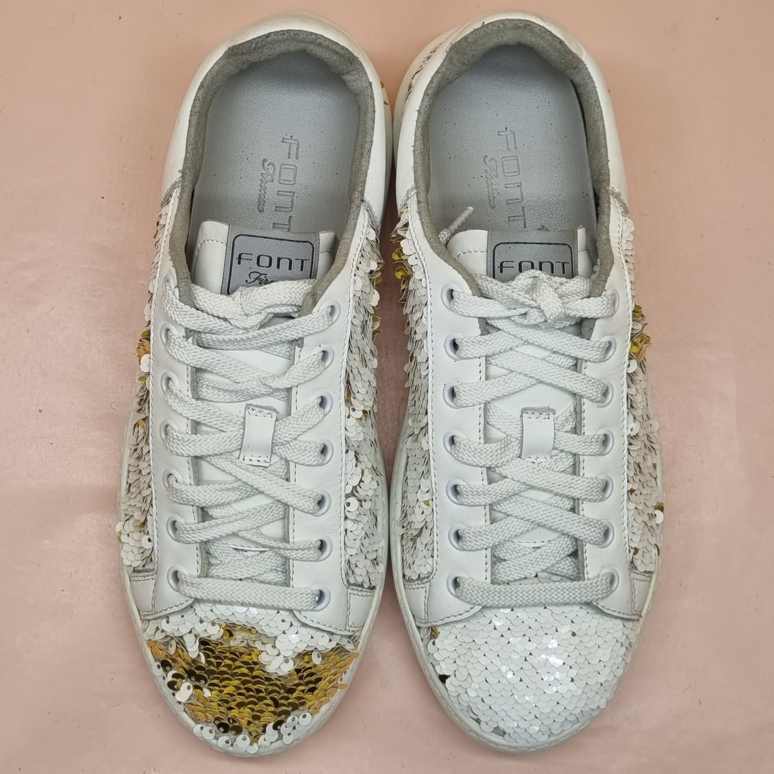 폰트 스팽글 여성스니커즈240  상품이미지2