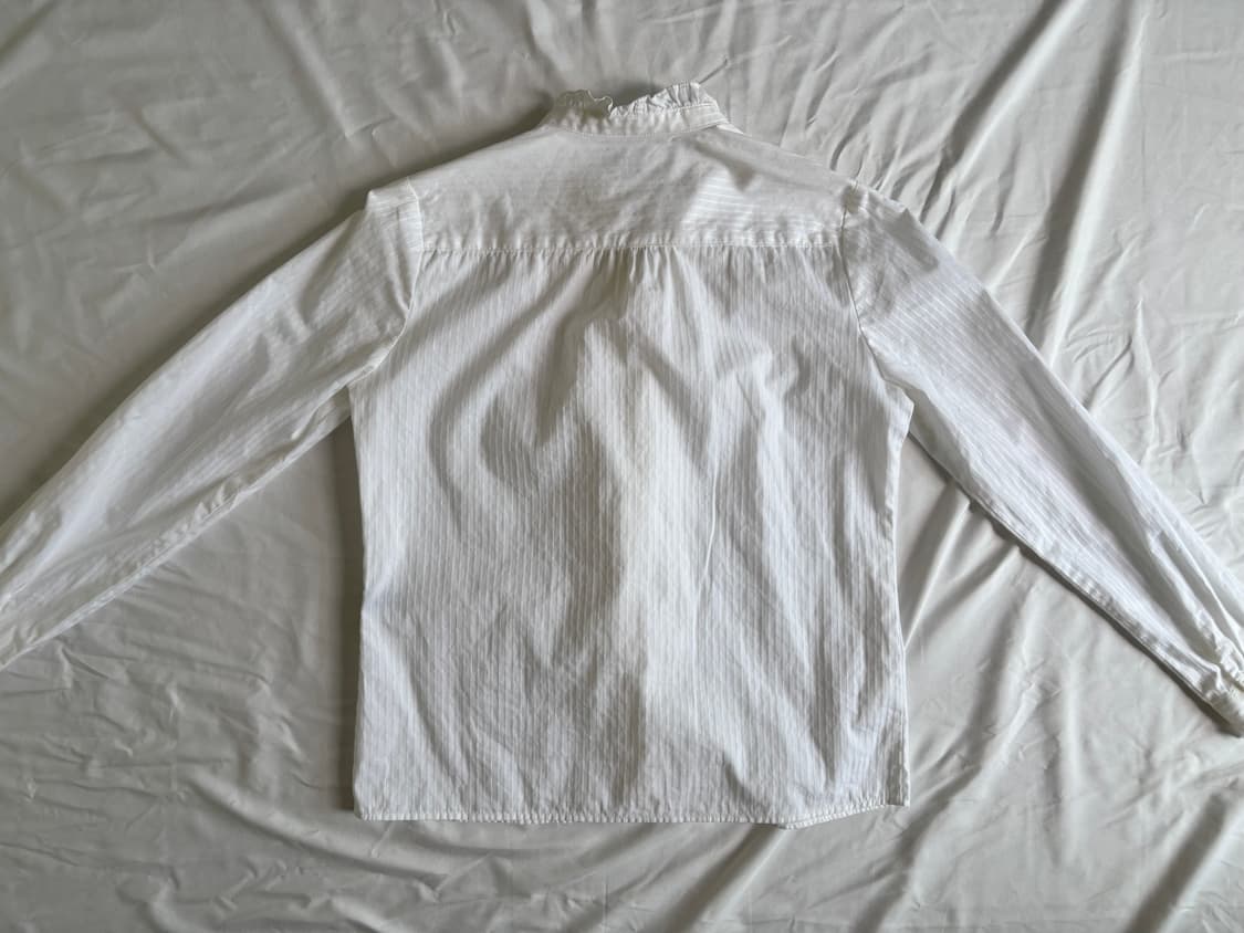 white ruffle blouse 상품이미지3