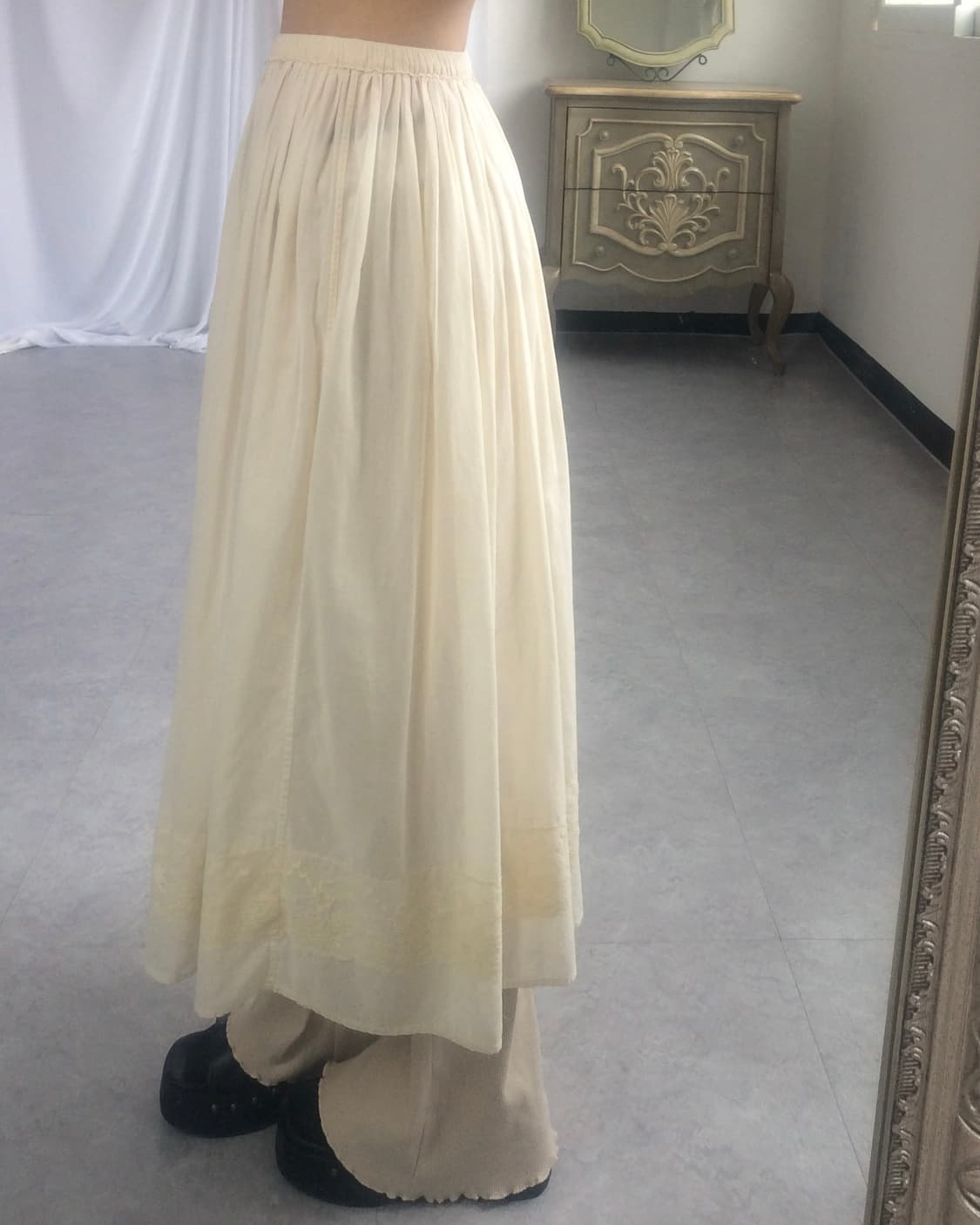 Lace point long skirt 상품이미지9