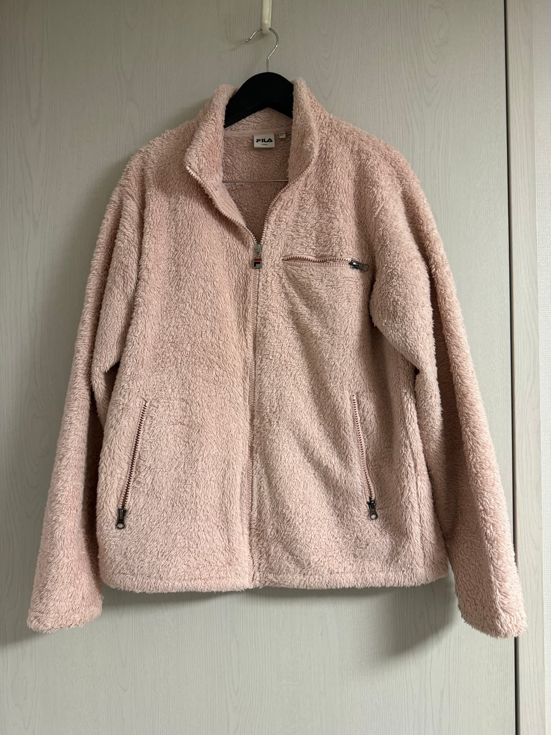 여성 겨울 휠라 후리스 핑크 L 상품이미지1