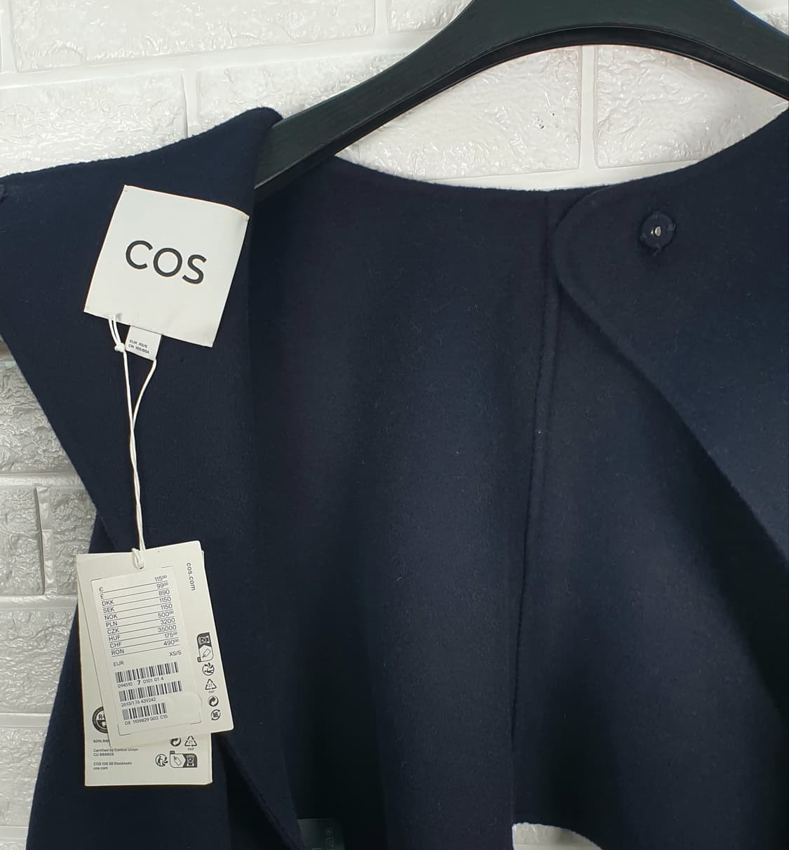 [M]COS코스 오픈 백 울 볼레로 자켓 (새상품) 상품이미지6