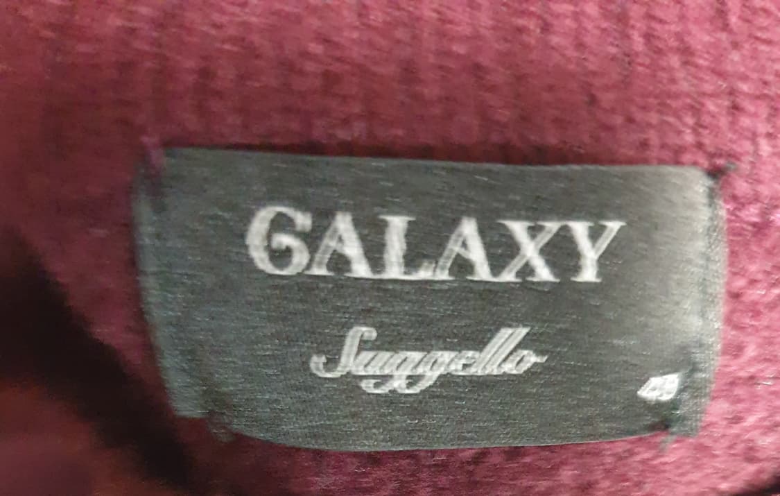 (삼성물산) 갤럭시 캐시미어 혼방 블록 풀오버 울 스웨터 와인 (M) 상품이미지3