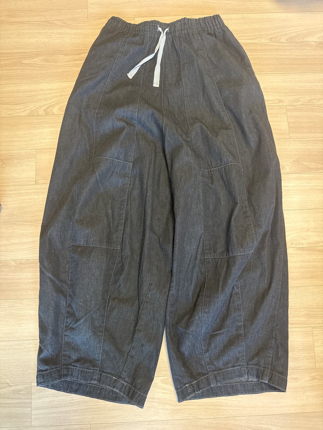 니들스 H.D 팬츠 6온즈 데님 블랙 xs 상품이미지1