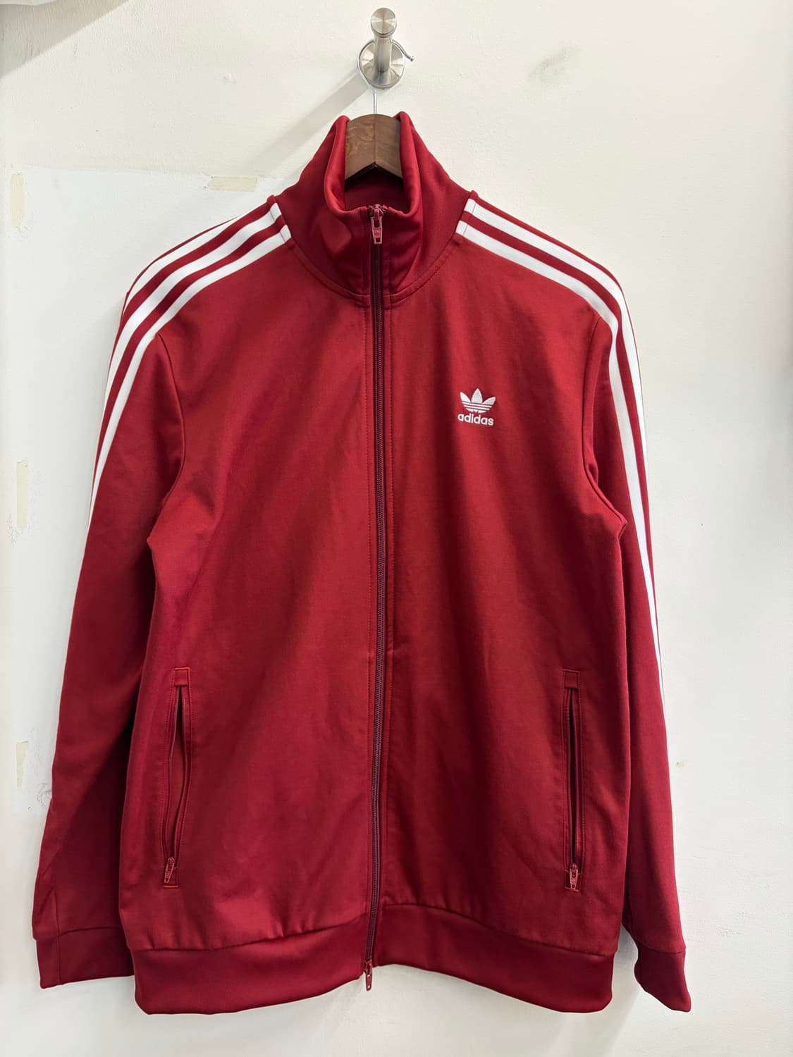 N82. 아디다스 베켄바우어 버건디 져지 상품이미지1