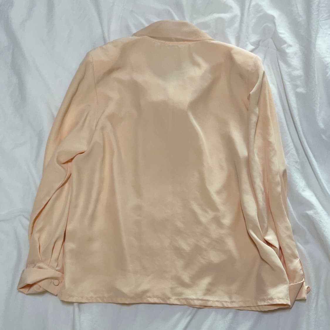 빈티지 ) 꽃카라 피치블라우스 상품이미지4