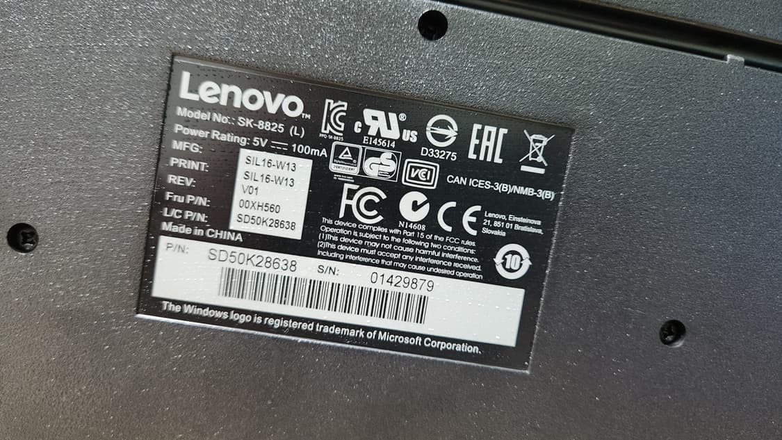 # 전설의 레전드 키보드 IBM 레노보 SK-8825 빈티지 키보드 급처 상품이미지7