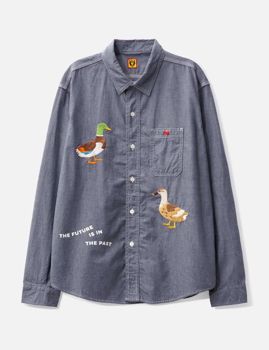 휴먼메이드 샴브레이 자수 셔츠 상품이미지1