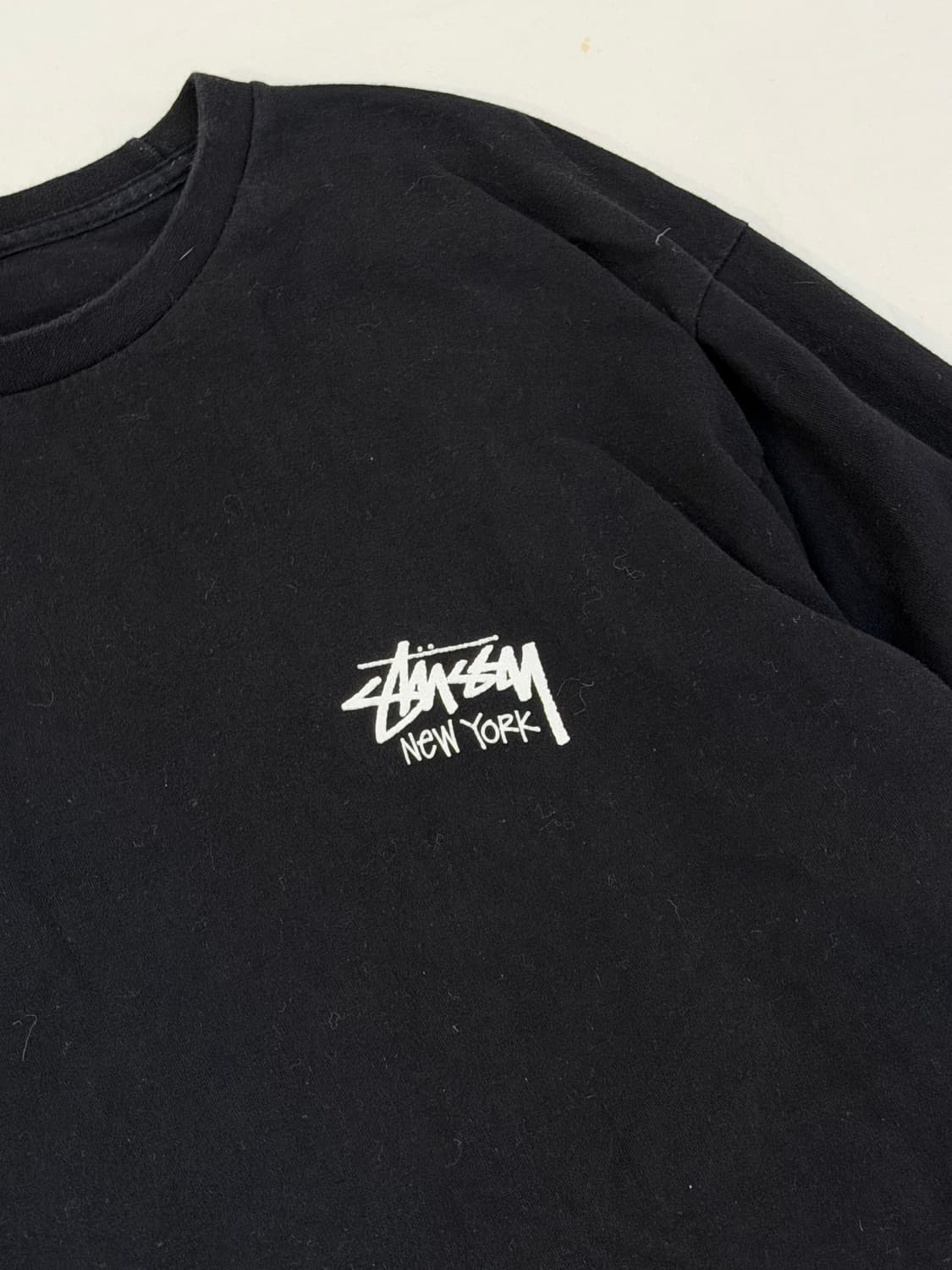 스투시 스탁 뉴욕 롱슬리브 긴팔티 블랙 상품이미지3