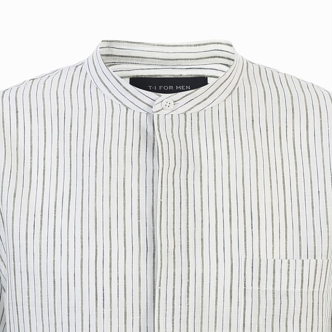 티아이포맨  차이나카라 아노락 스트라이프 셔츠 상품이미지2