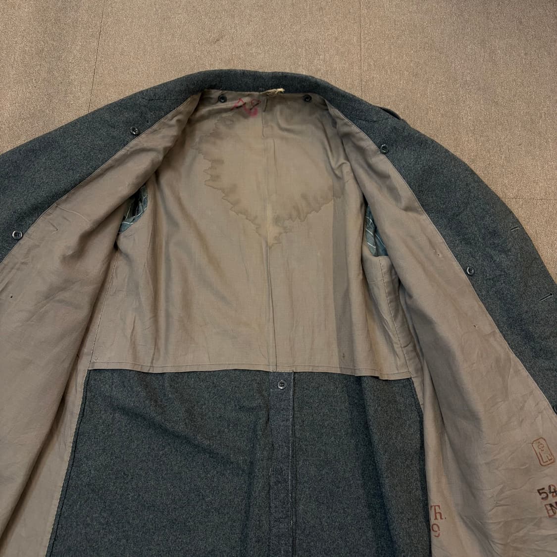 50’s CGG001 swiss army 스위스군 밀리터리 울 코트 상품이미지8