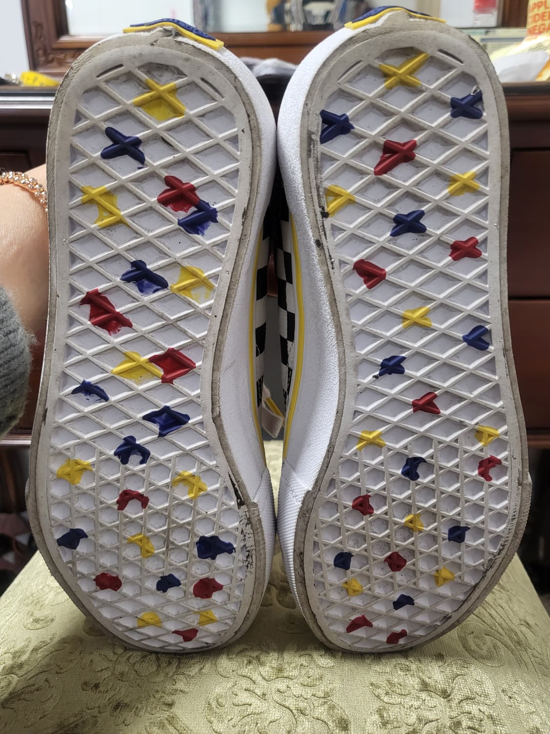 반스 올드스쿨프로 레드체커 블루  × 브라이튼 조이너  상품이미지4