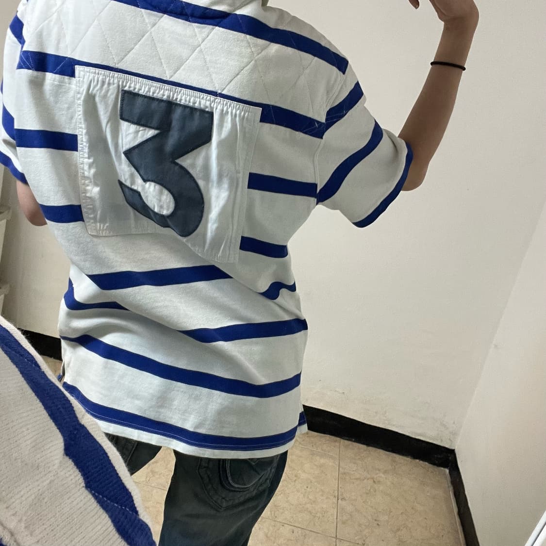 Polo Ralph Lauren Blue Stripe Rugby tee 상품이미지3