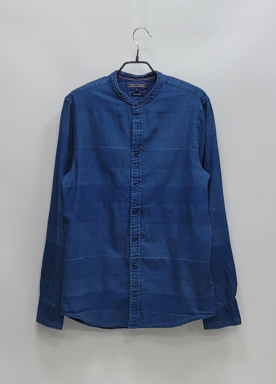 TOMMY HILFIGER 타미힐피거 인디고 코튼 셔츠 / 남 M 블루
 상품이미지1