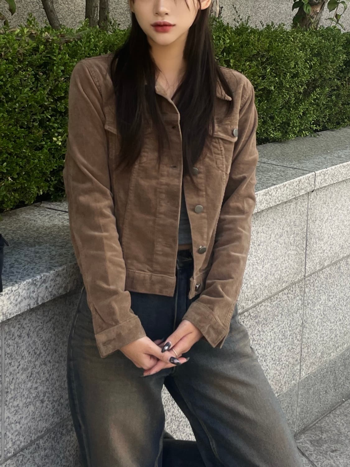 코듀로이 골덴크롭 자켓  상품이미지3