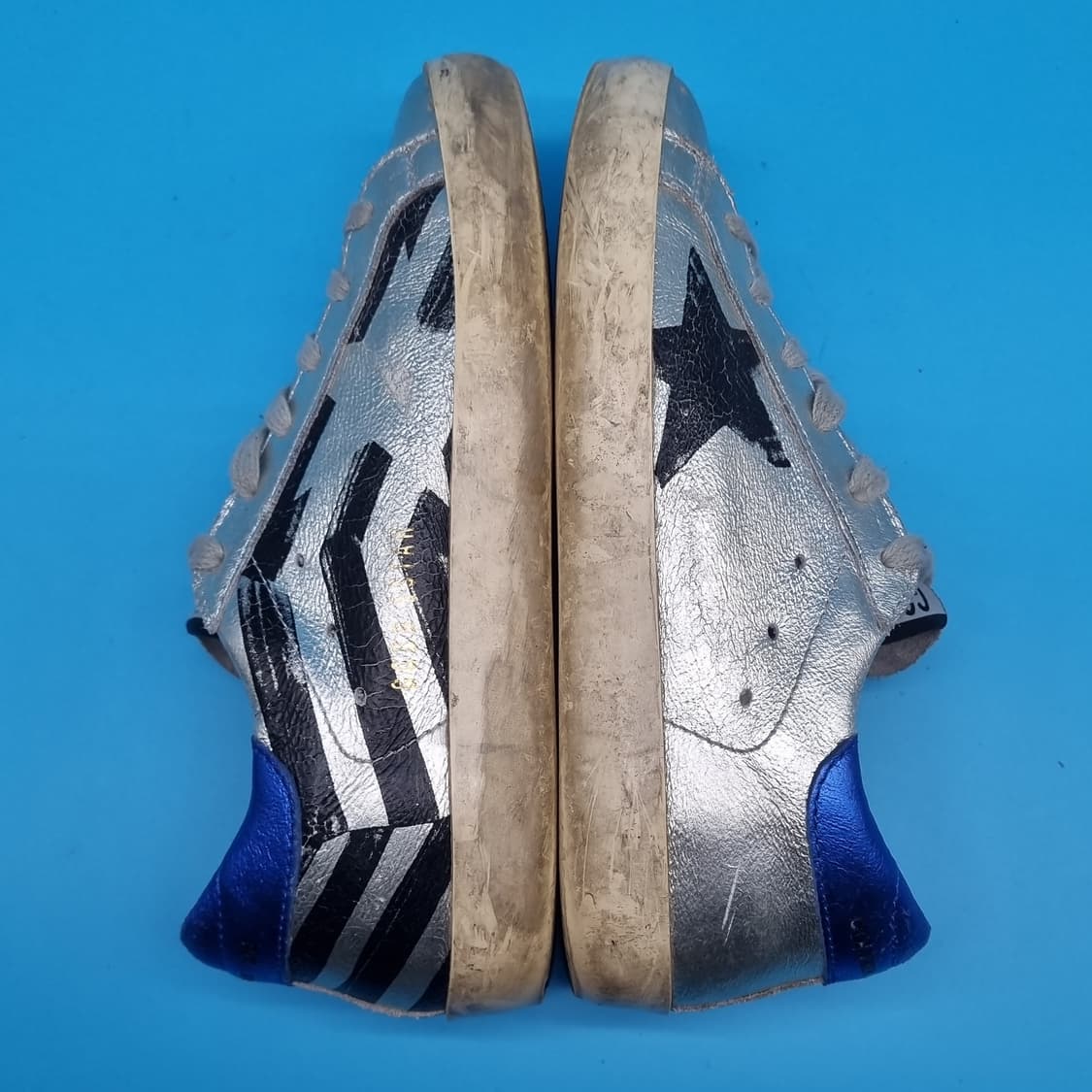 o 골든구스 실버 플래그 스니커즈35 220 상품이미지5