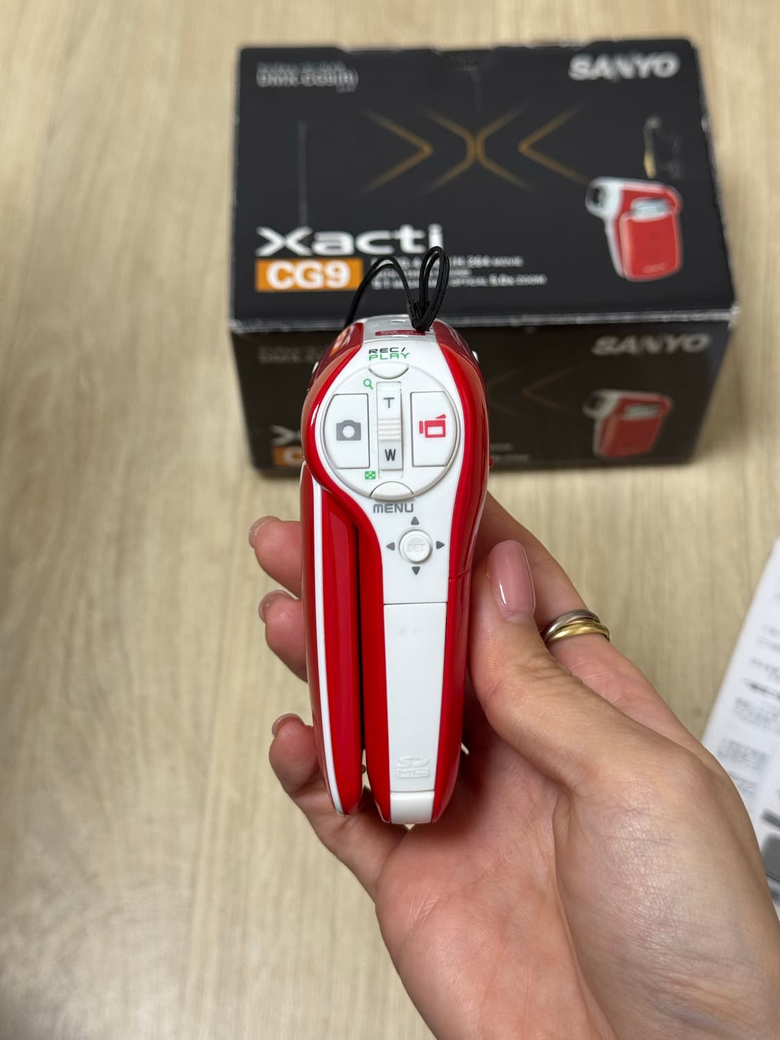 미품레어🍓 산요 작티 cg9 레드 풀박스 상품이미지6