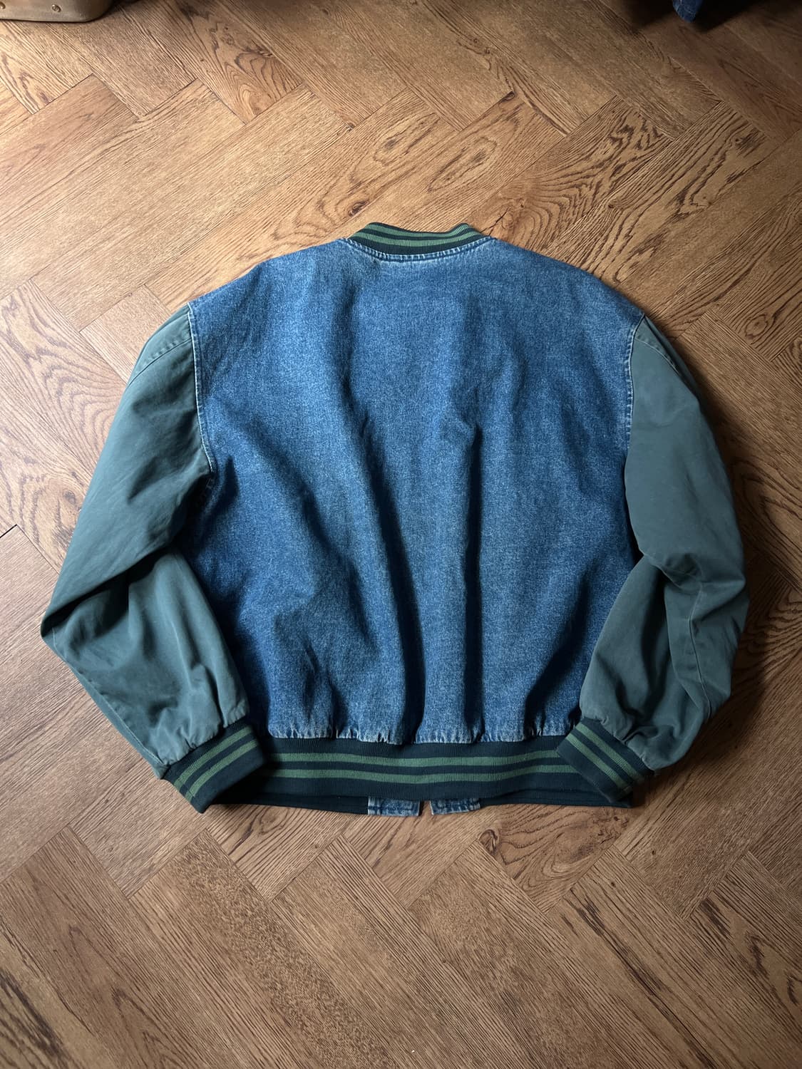 [XL]90's Swingster USA 오버핏 데님 바시티 자켓 상품이미지7