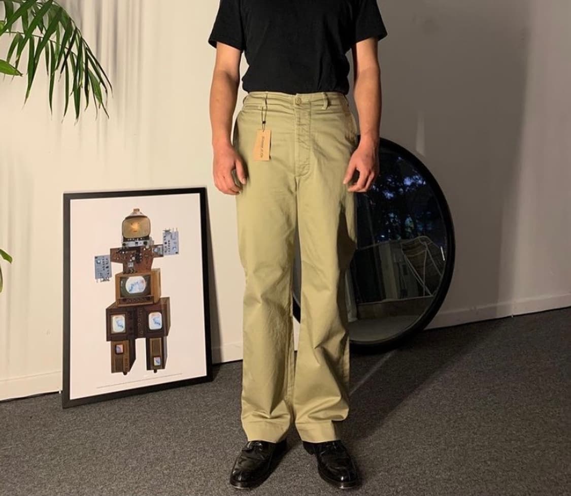 Cotton wide trousers 상품이미지2