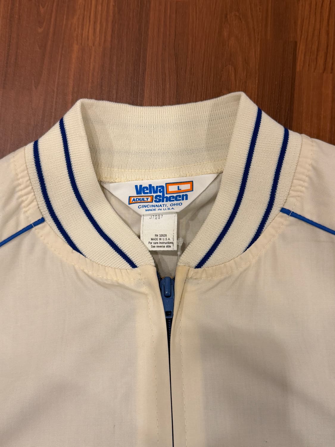 90s Velva Sheen 빈티지 봄버 스포츠 자켓 (made USA) 상품이미지10