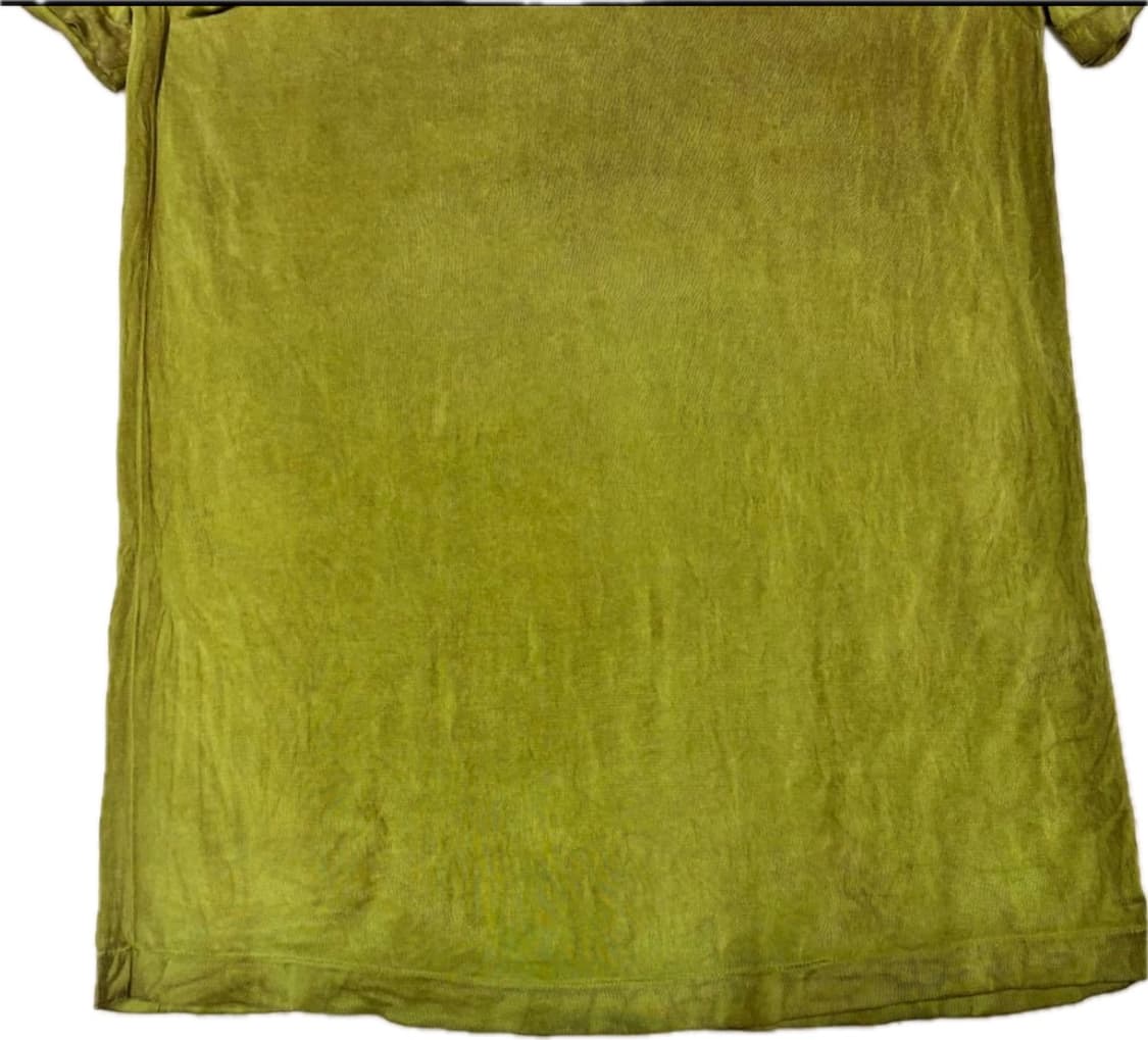 issey miyake silk t-shirts olive green 상품이미지3