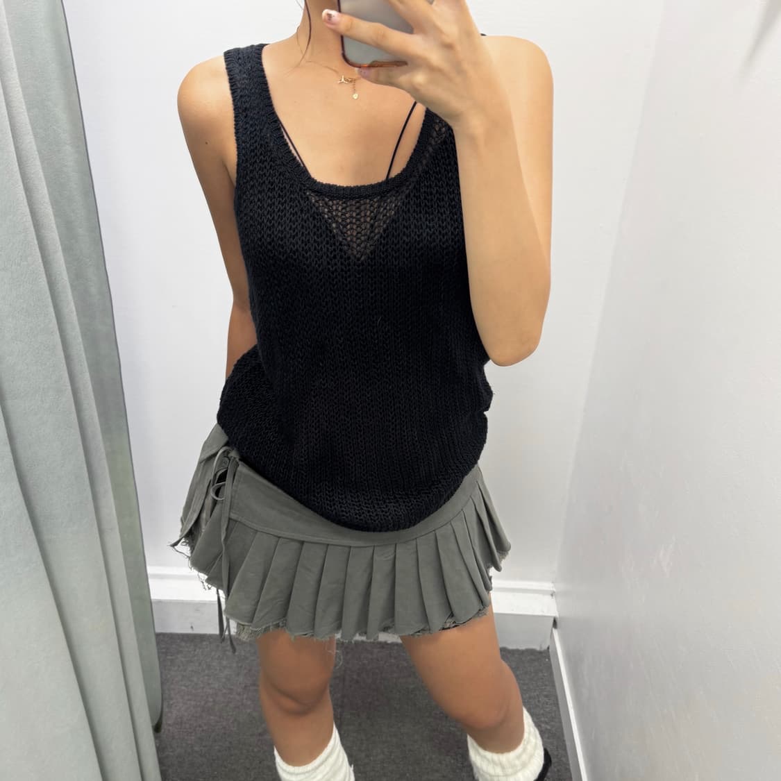 폴로 블랙 그물니트나시 상품이미지3
