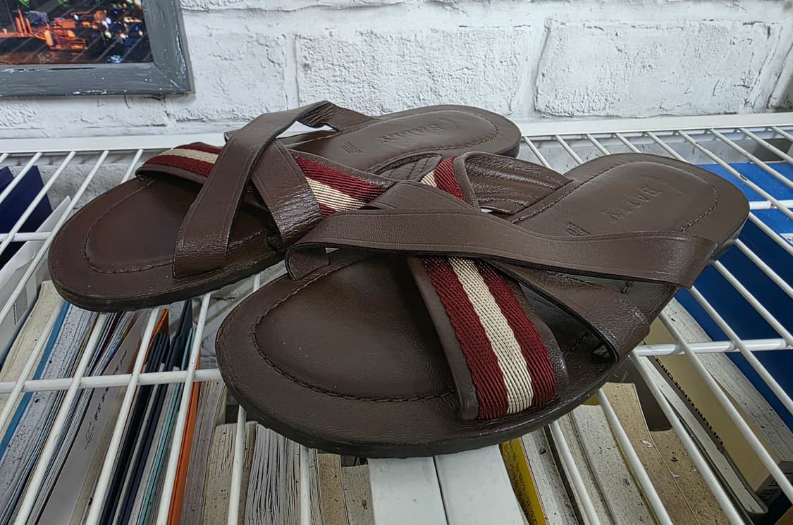 발리 남성 슬리퍼 250 가죽 크로스 스트랩 샌들 SC75 ​ 상품이미지4