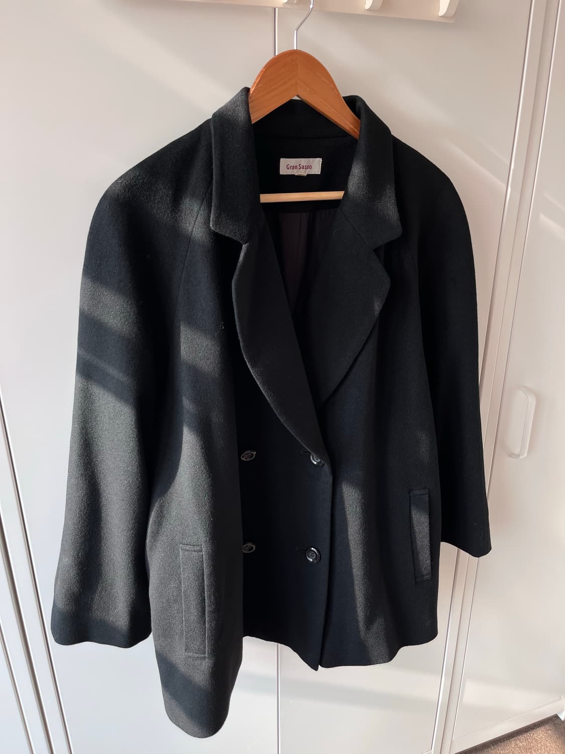 Gran sasso 그랑사쏘 오버핏 더블버튼 울 롱코트 상품이미지6