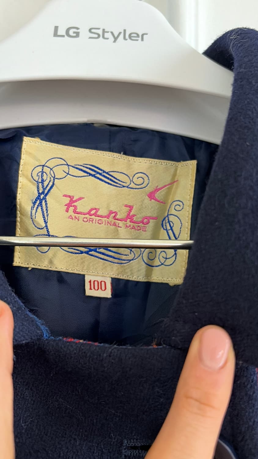 KanKo 네이비 롱 울100코트 55,66 상품이미지3