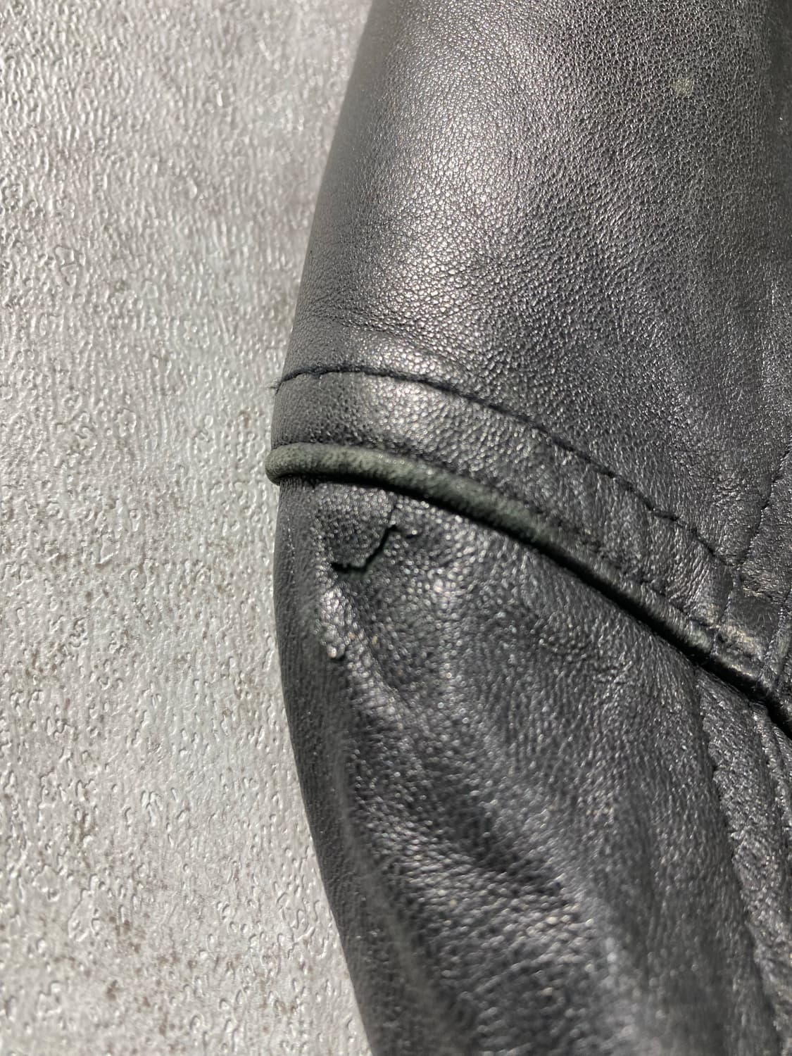 [S] 90s Vintage 빈티지 양가죽 크롭 레더 자켓 상품이미지6