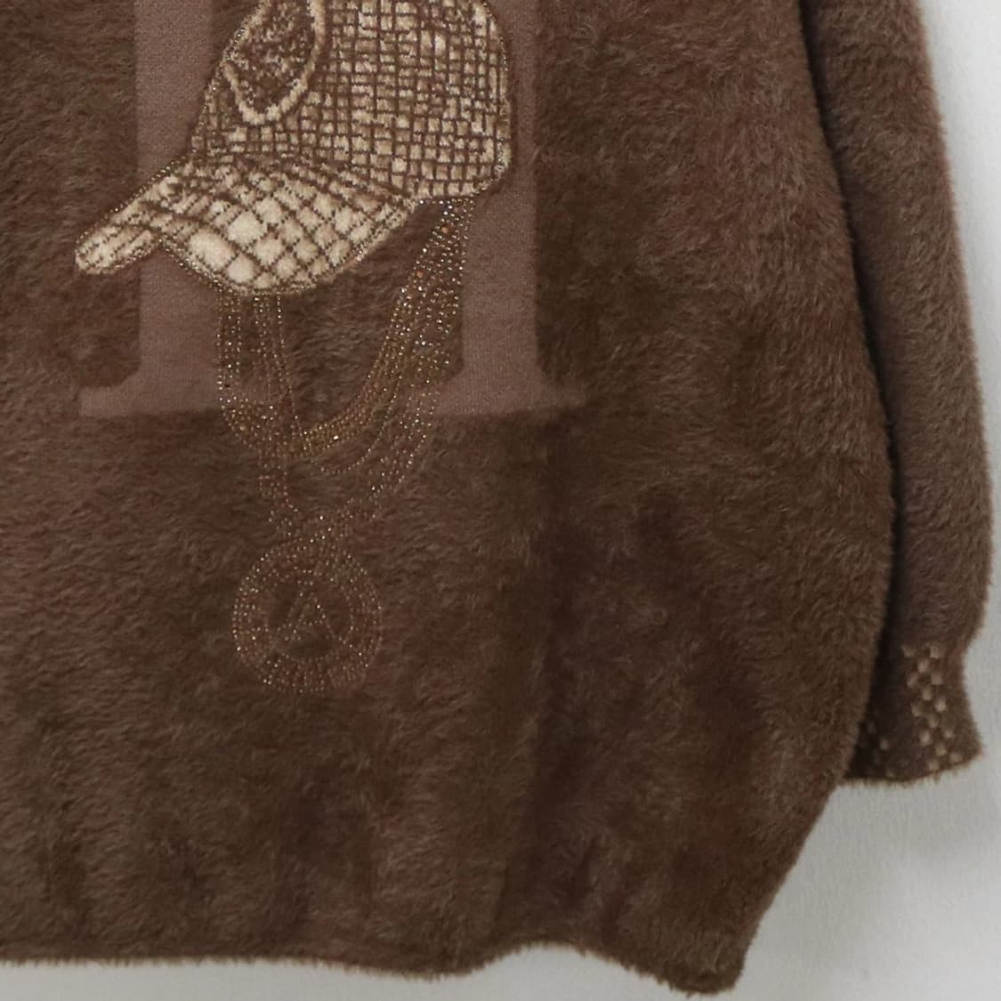 부들이 퍼 니트 후드 집업 61462 상품이미지8