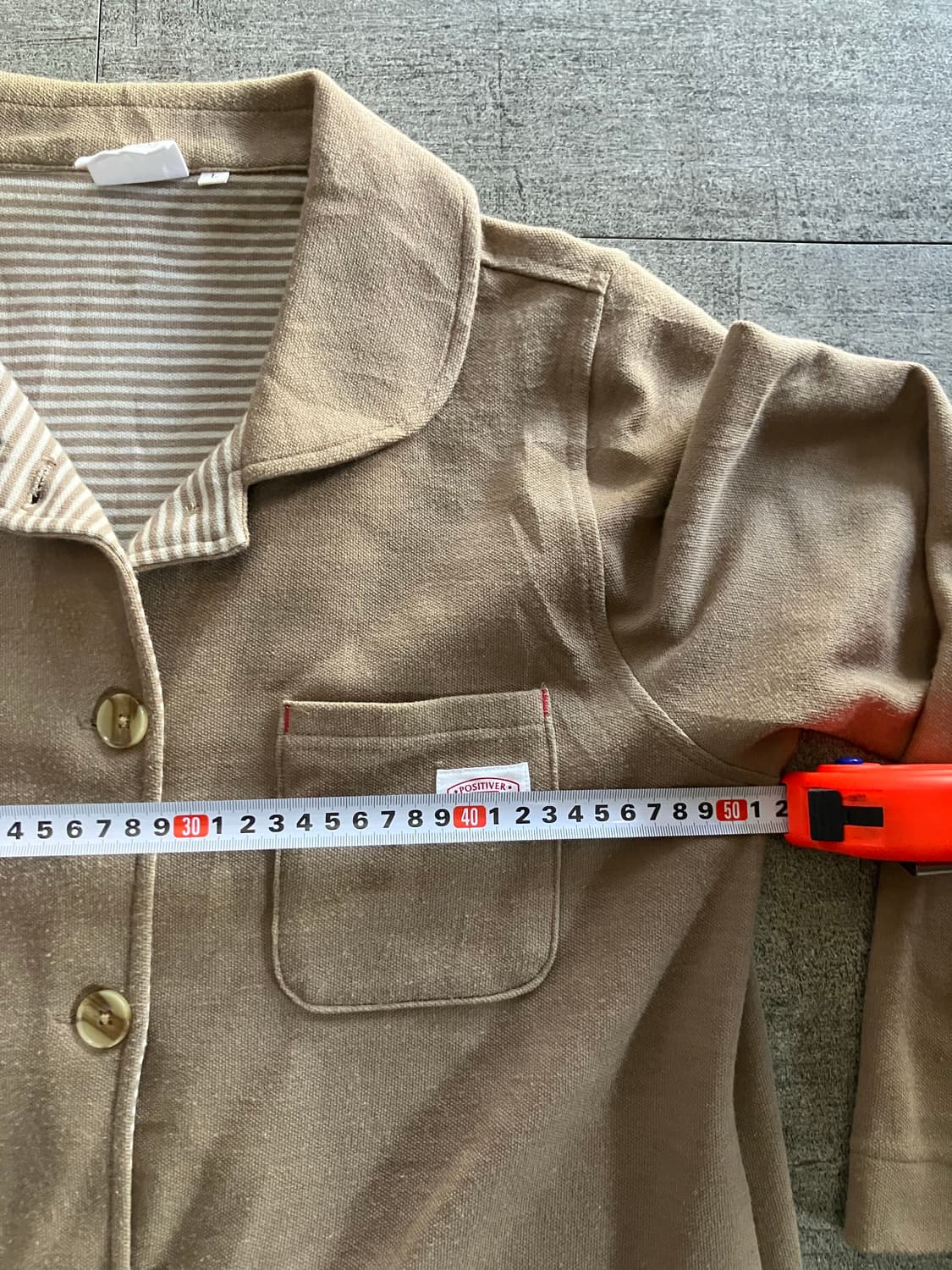 일본빈티지 Nanoka 올드스쿨아메카지 혁오풍 원포켓 스트라이프자켓 상품이미지2