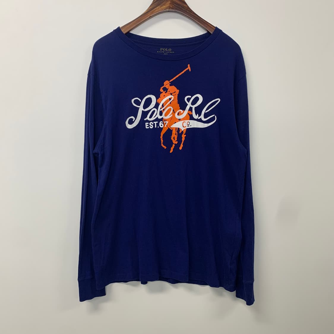 폴로 랄프로렌 빅포니 네이비 롱 슬리브 긴팔티 상품이미지2