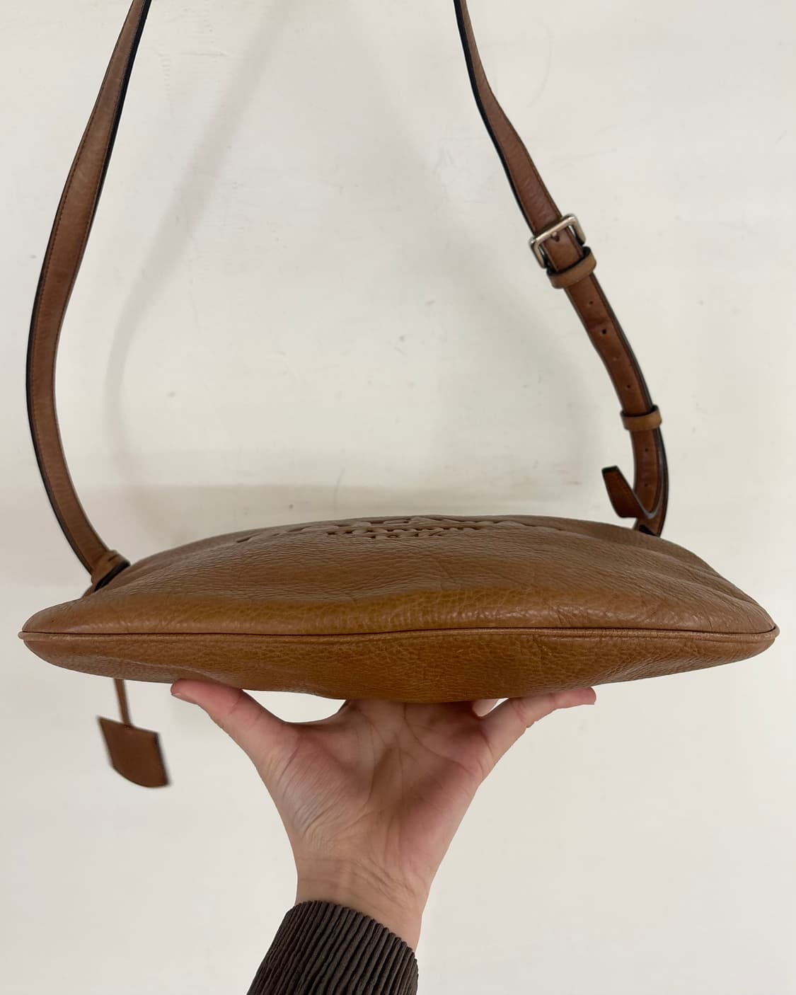 로에버 헤리티지 브라운 레더 숄더백 상품이미지6