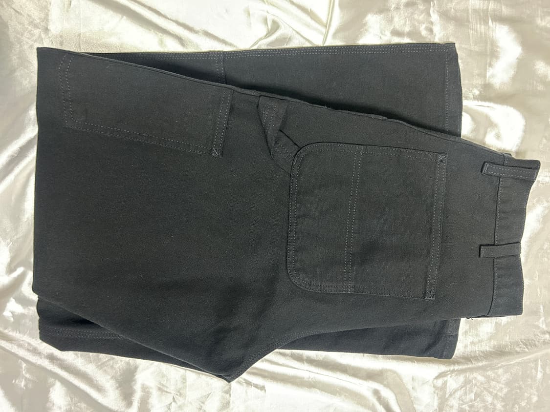 (새상품) 칼하트 WIP 디어본 캔버스 더블 니 팬츠 블랙 린스드 상품이미지4