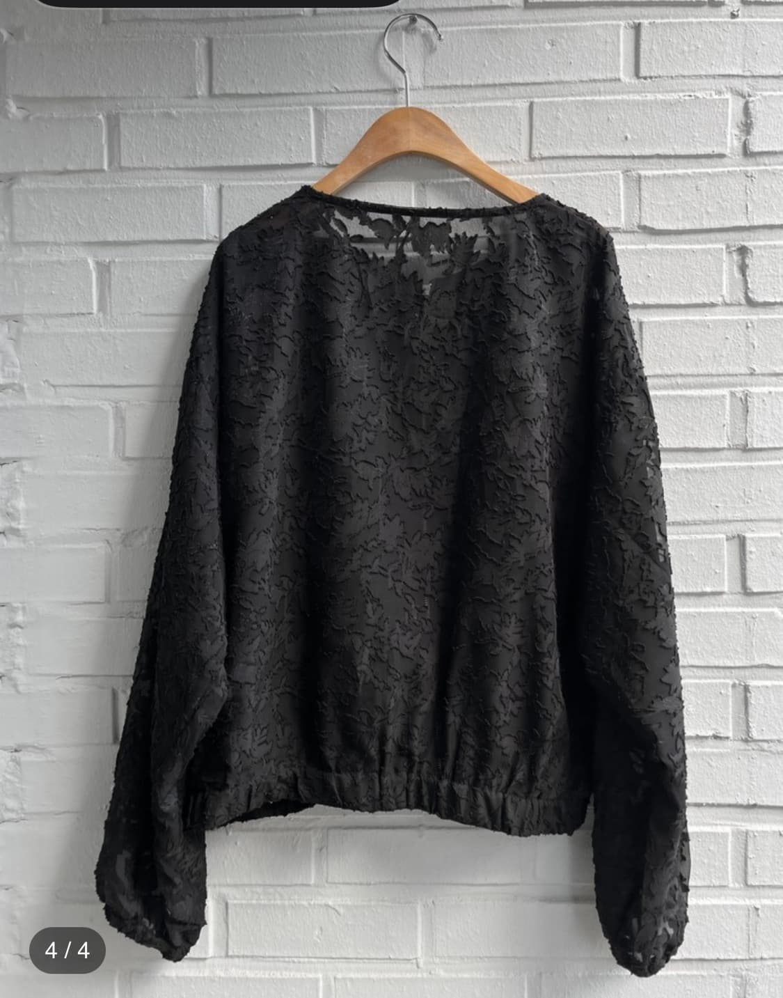 애프터먼데이 빈티지 플라워 시스루 블루종 자켓 상품이미지3