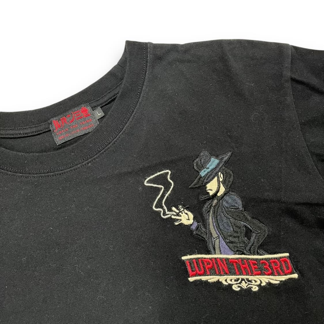 일본 ‘루팡 3세’ 리볼버 자수 다크 빈티지 롱 슬리브 상품이미지5