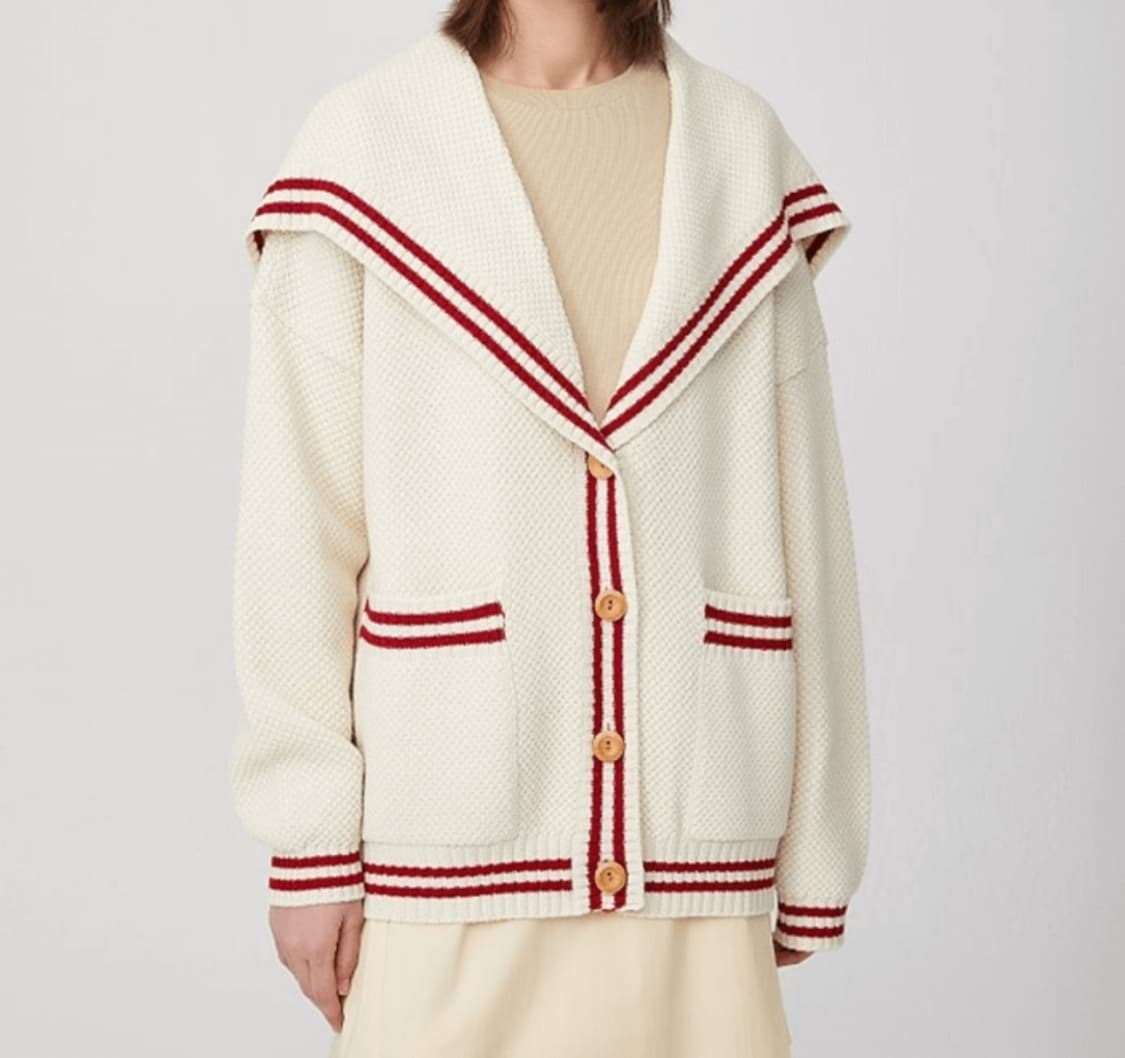 스튜디오 톰보이 세일러 카라 모 가디건 F 상품이미지8