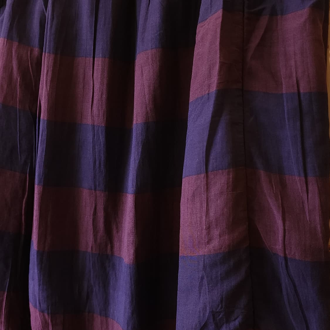 버버리 프로섬 스커트 치마 스트라이프 패턴 런웨이 이중원단 40 상품이미지7